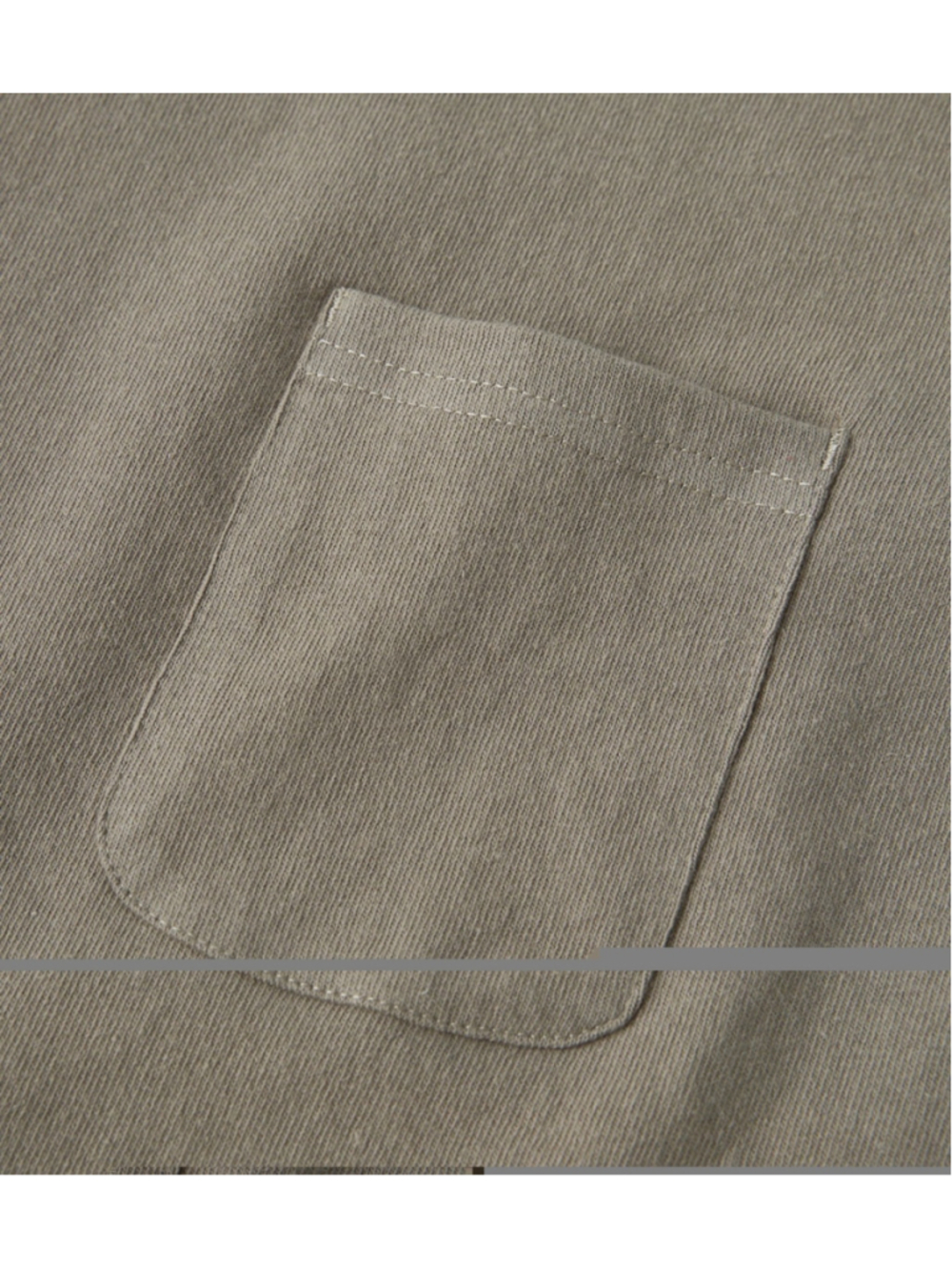 9.8 oz Cotton Classic Pocket T-Shirt - Light Brown Non Stock Mfg. Co. S - Picture 4 of 5
